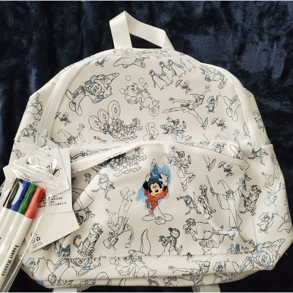Disney Parks Ink & Paint Colorable Backpack - Picture 1 of 5